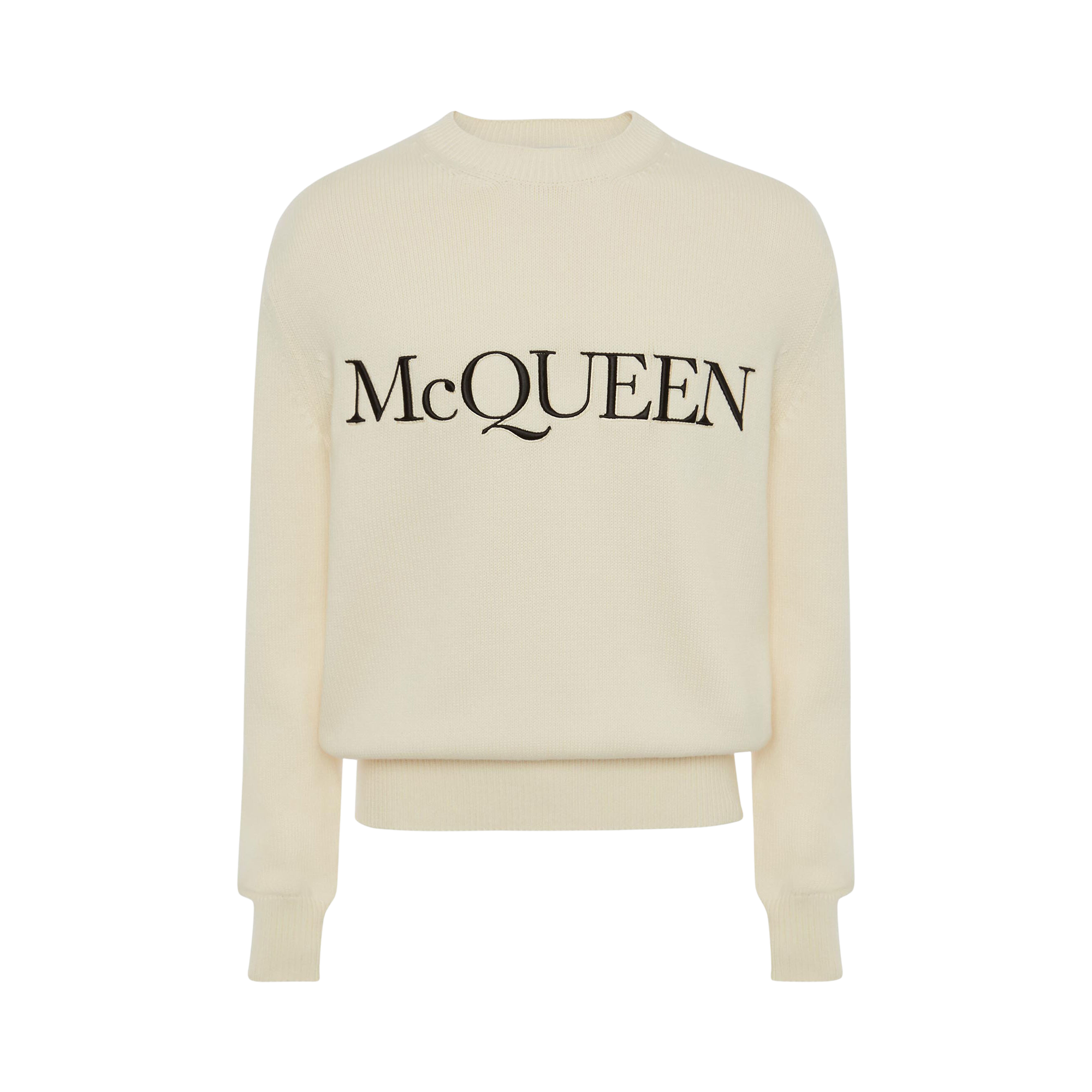 Alexander McQueen McQueen Embroidered Crew Neck Sweater